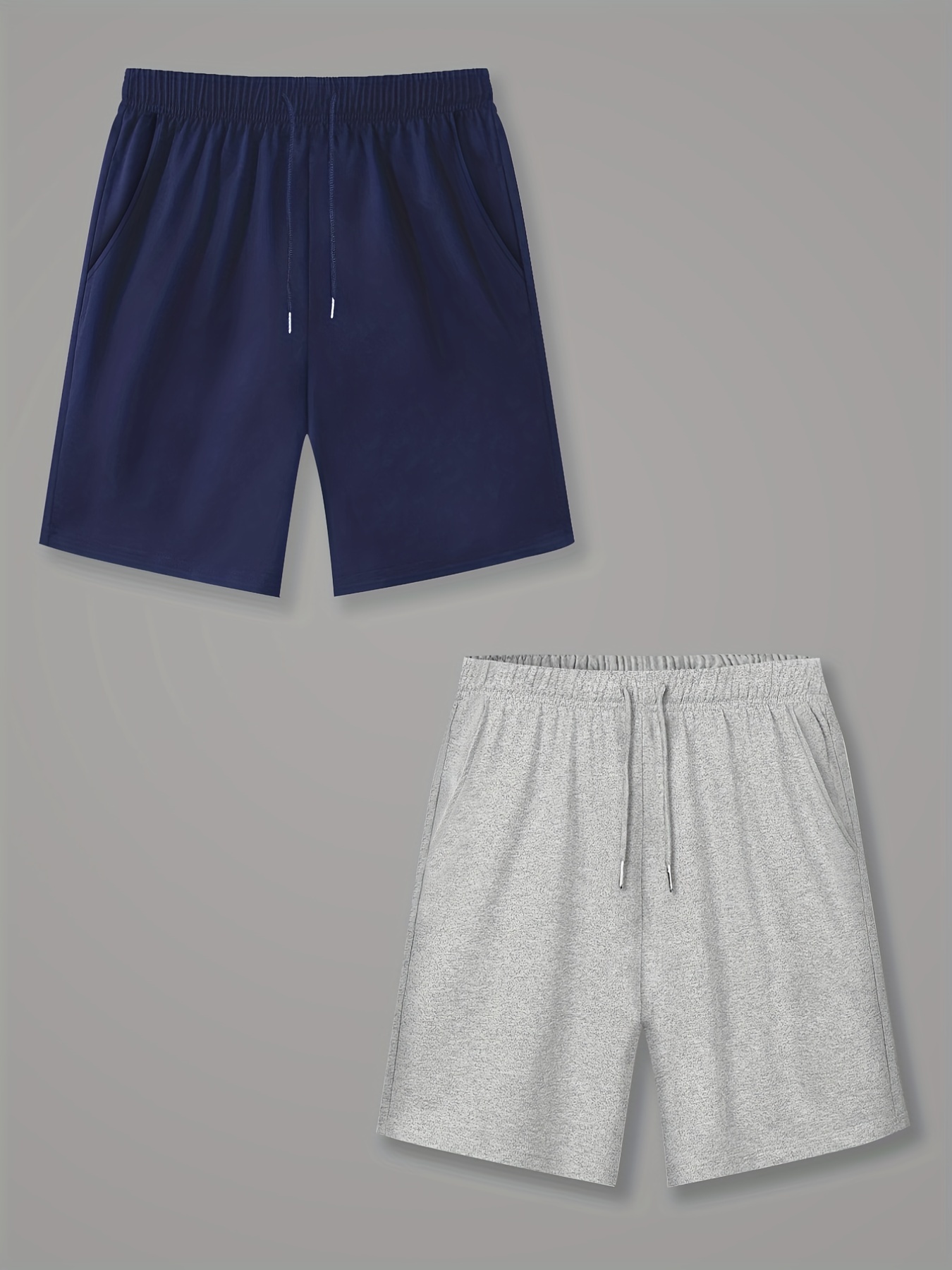 Men's Casual Elastic Drawstring Plain Color Sports Short - Temu