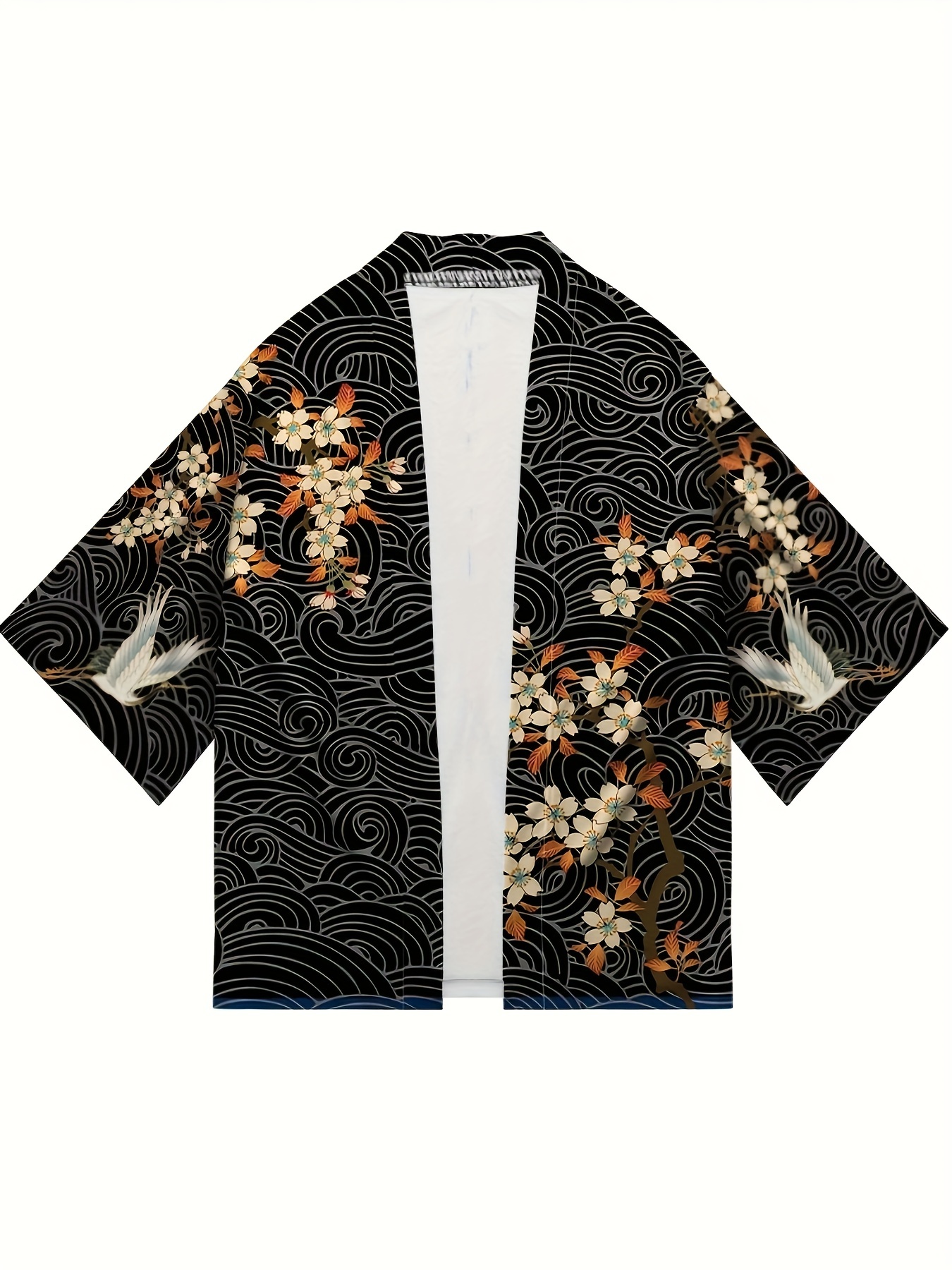 Plus Size Men's Thobe, Dragon Print Cardigan Kimono Loose Fit Festival  Clothing All Seasons, Men's Clothing - Temu