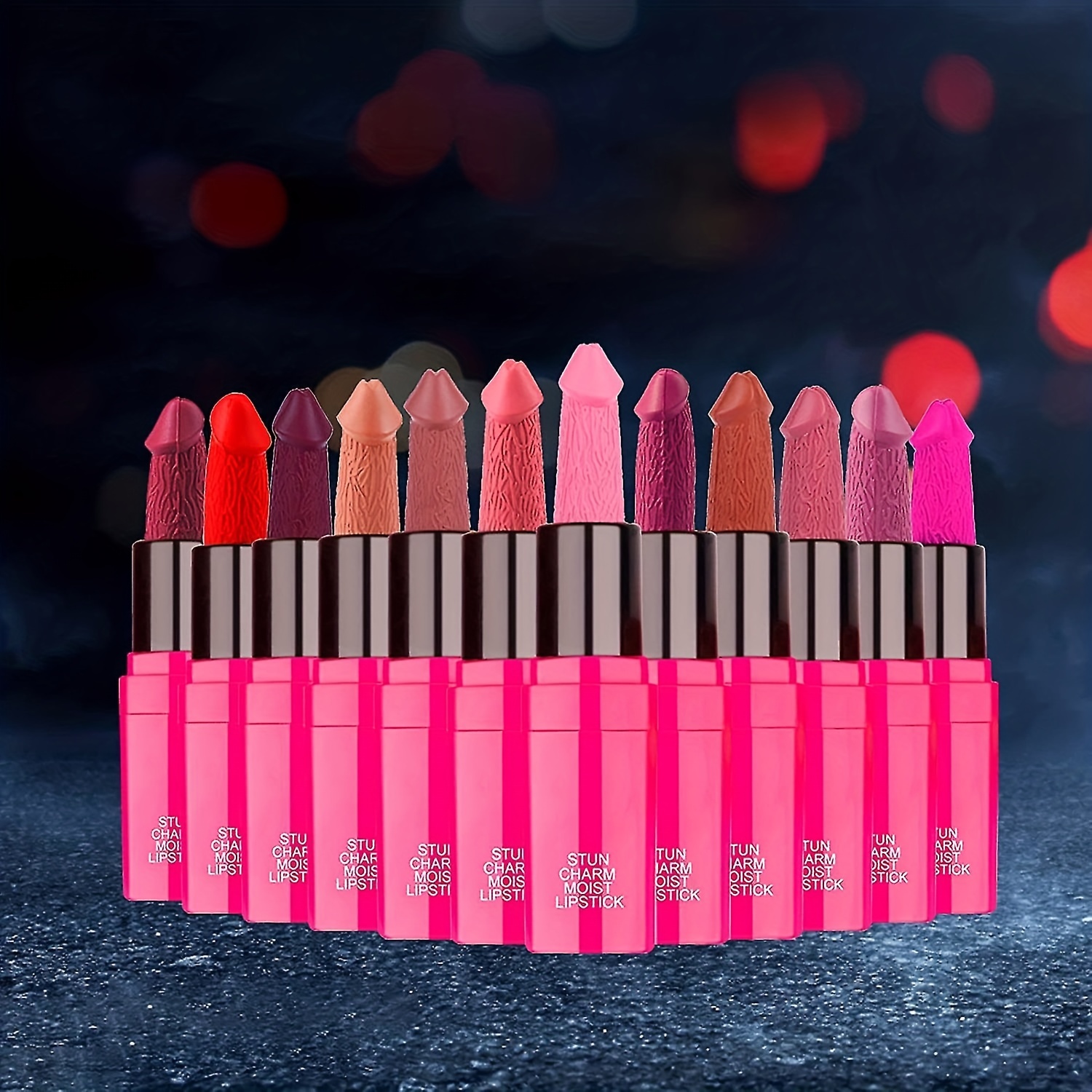 12 Colors Funny Velvet Matte Lipstick Gift Set