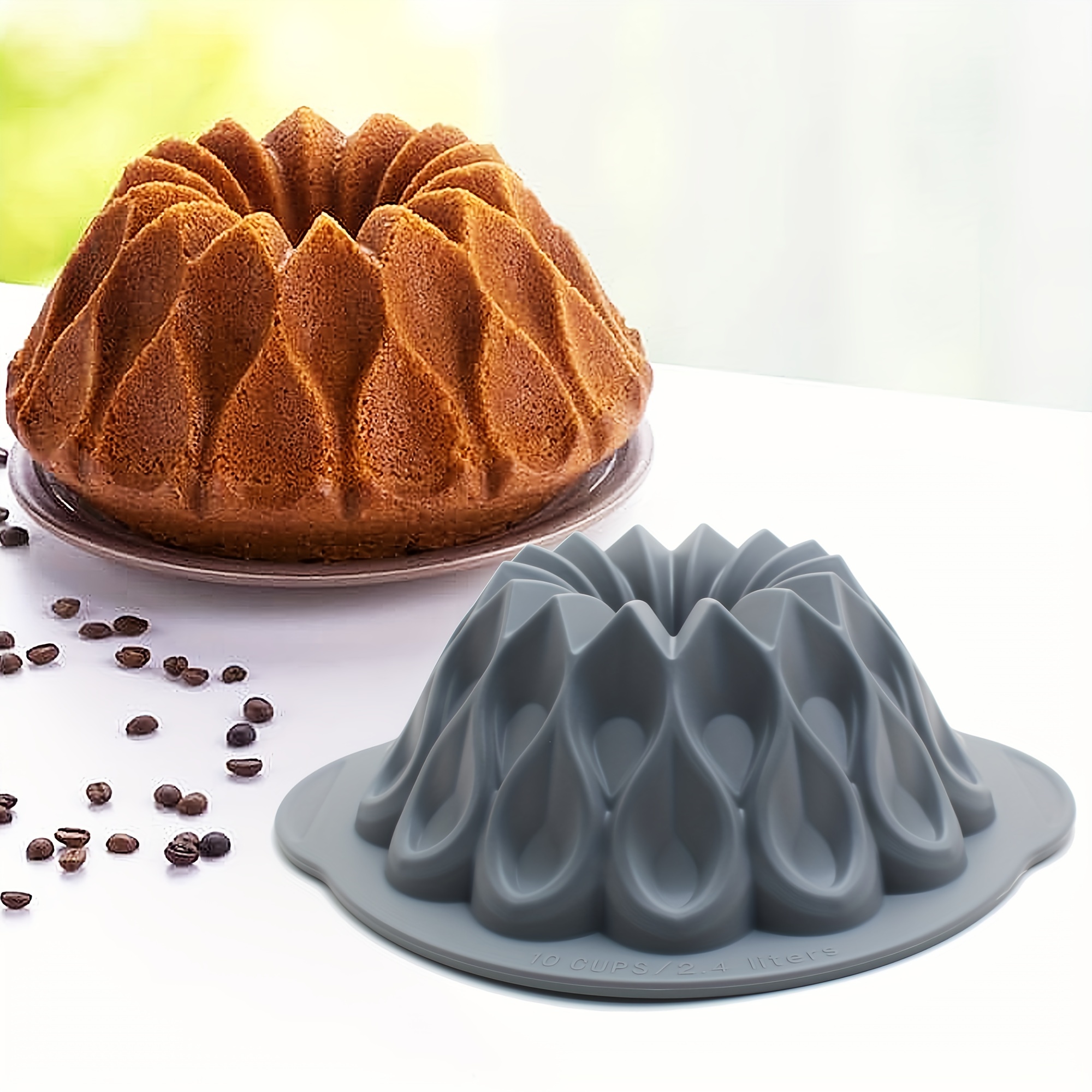4pcs, 4 Inch Silicone Mini Bundt Cake Pans, Nonstick BPA Free Silicone Cake  Molds For Baking, Oven Dishwasher Safe Fluted Tube Baking Pan For Pumpkin