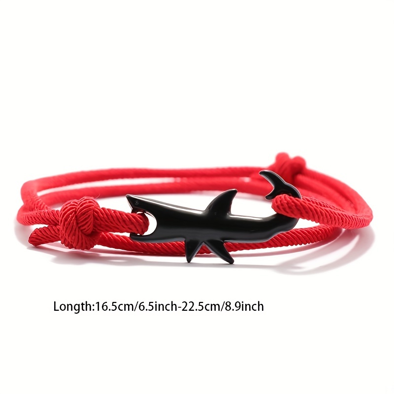 Men Adjustable Bracelet Red String Bracelet Cord Bracelet Surfer Gift Women