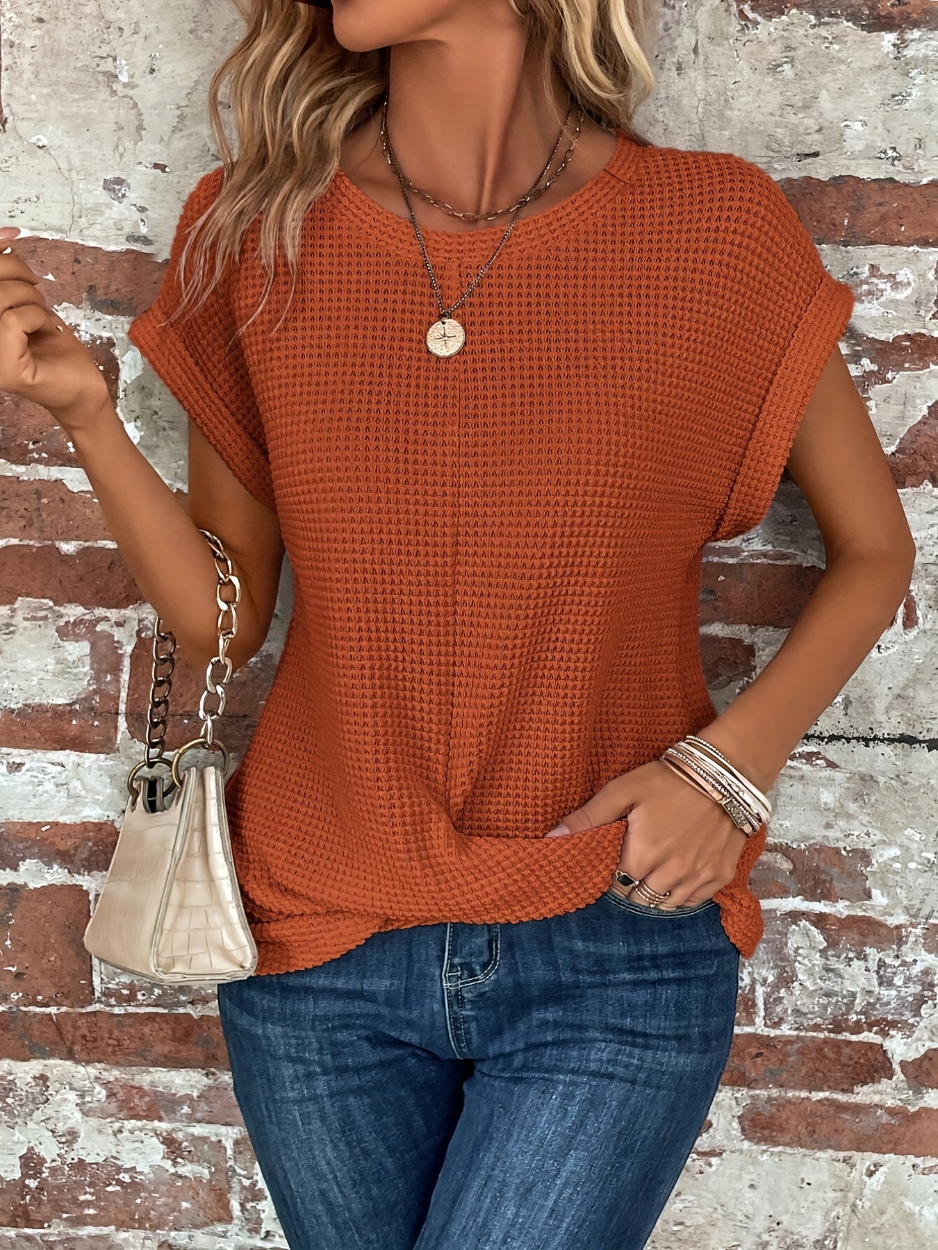 Tan Womens Tops - Temu