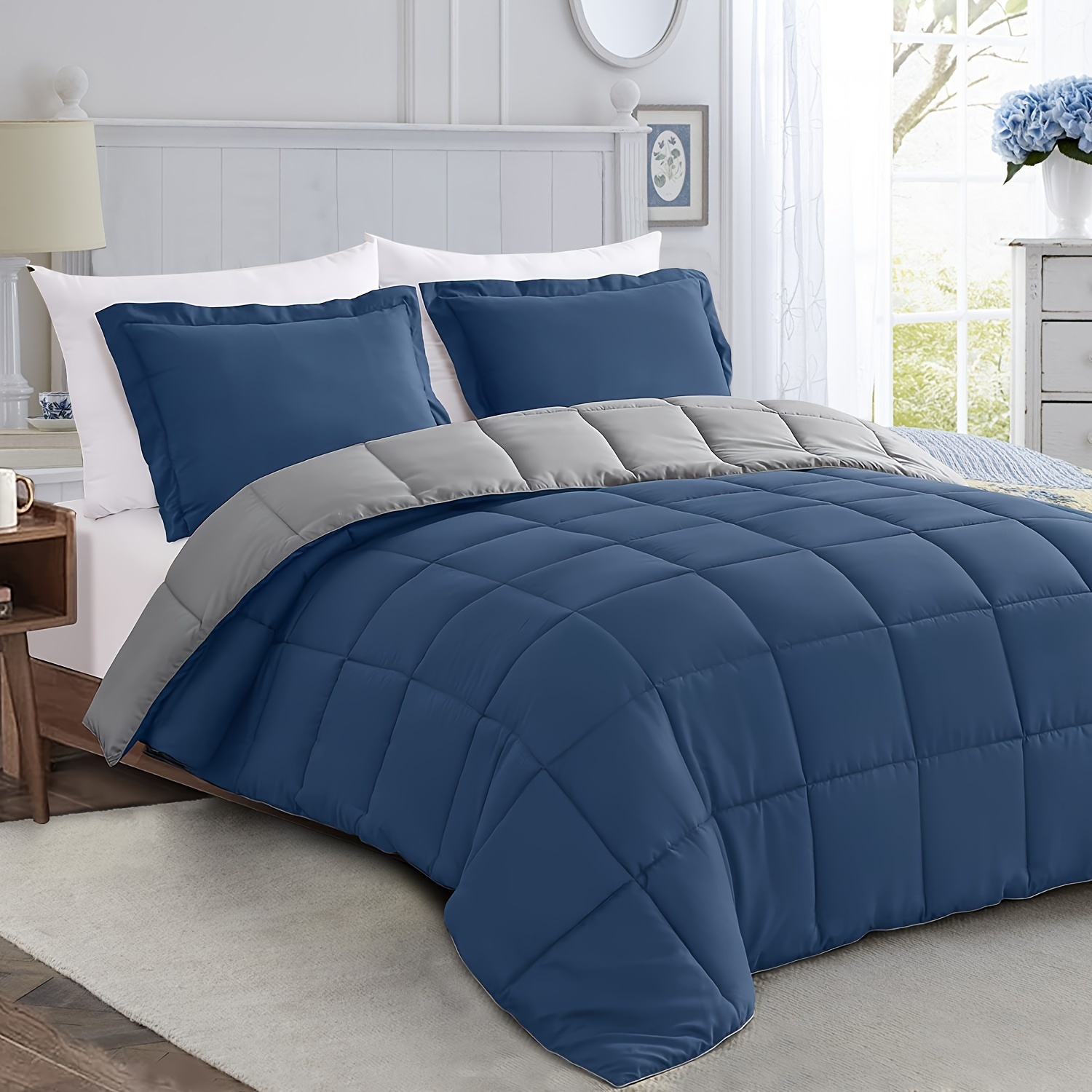 Sweet Home Collection  3-Piece Luxury Bedding Set, EXTRA DEEP pocket Twin,  Denim, Twin - King Soopers