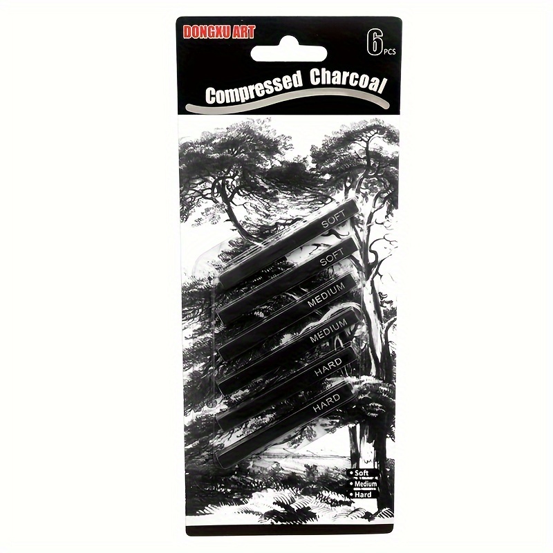 Square Sketch Charcoal Painting Stick Compression Charcoal - Temu