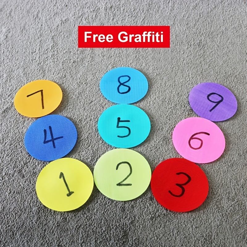 9 Color Carpet Floor Markers Classroom Sitting Spot Circles - Temu