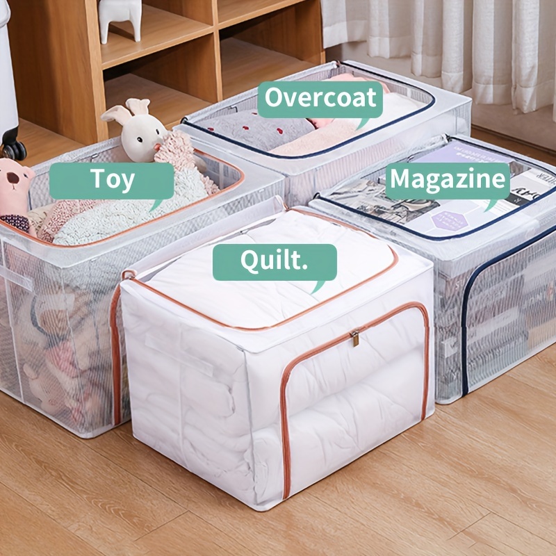 Foldable Storage Bag Toy Organizer Quilt Storage Container - Temu