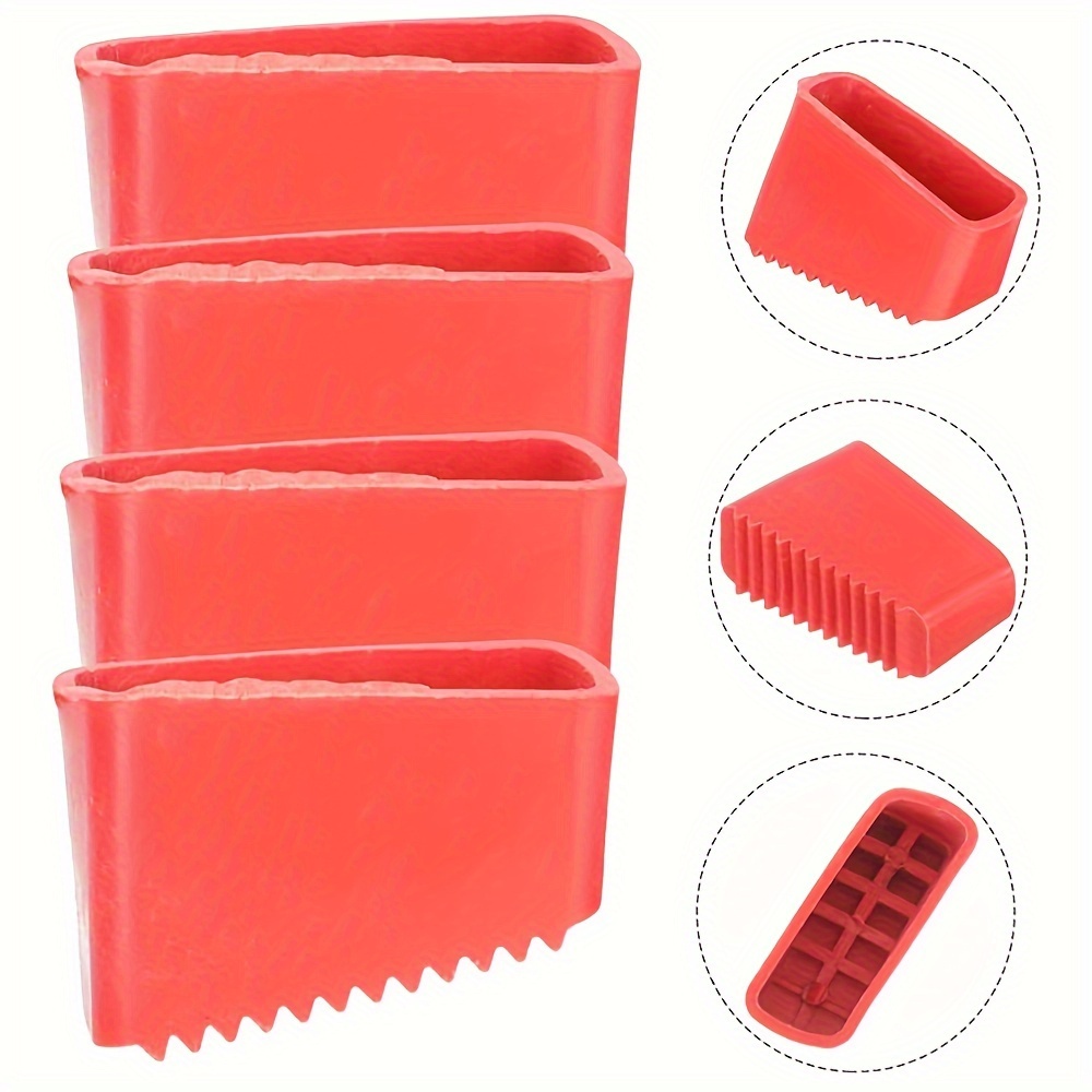

2/4pcs Ladder Feet Protect Cover, Keystone Rv Parts Accessories Mats, Rubber Folding Protector, Non-slip For Step Ladders