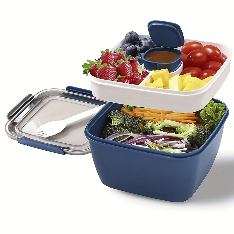 Salad Lunch Container 2L Large Capacity BPA Free Salad Lunch