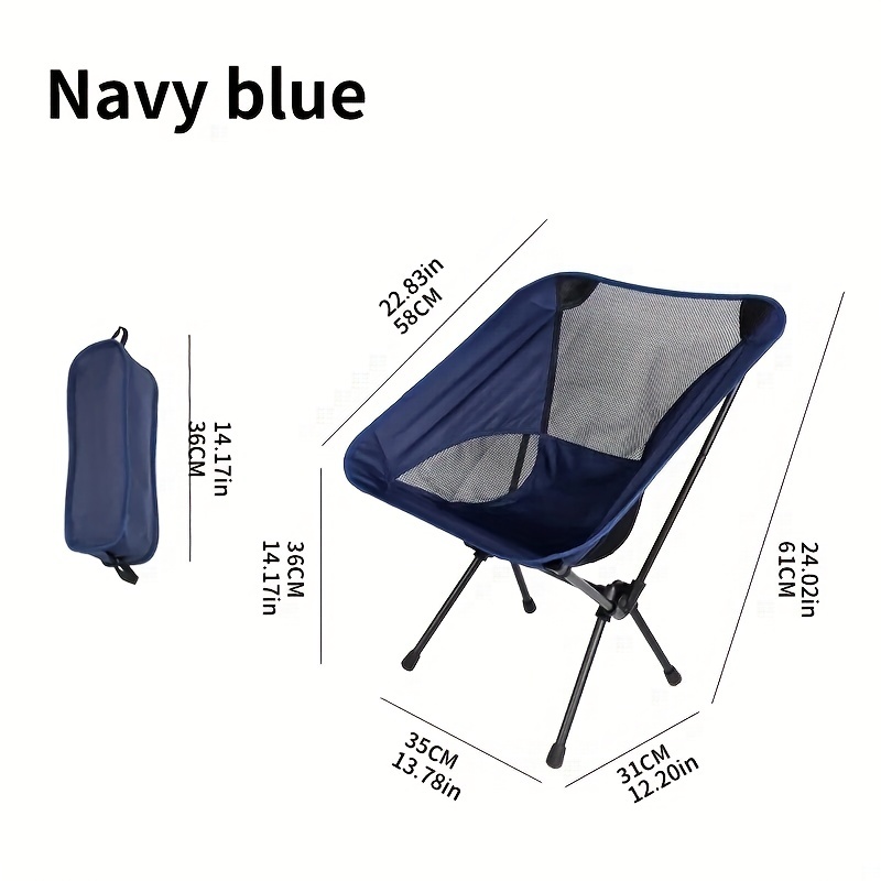 1pc Portable Foldable Outdoor Chair Lightweight Breathable Mesh