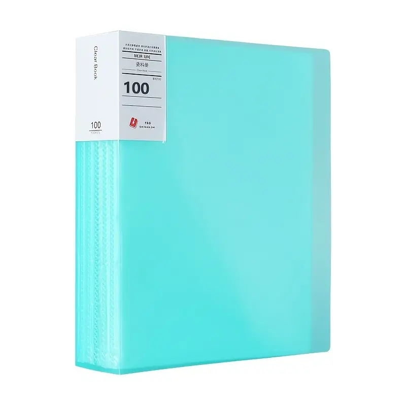 green 80/100 Pages) A4 Size Pocket File Binder Folder - Temu
