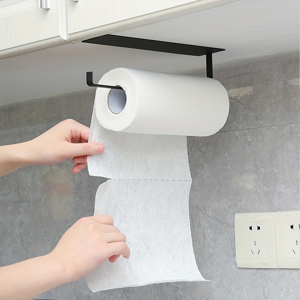 Hanging Paper Towel Holder With Damper, Kitchen Cabinet Cupboard