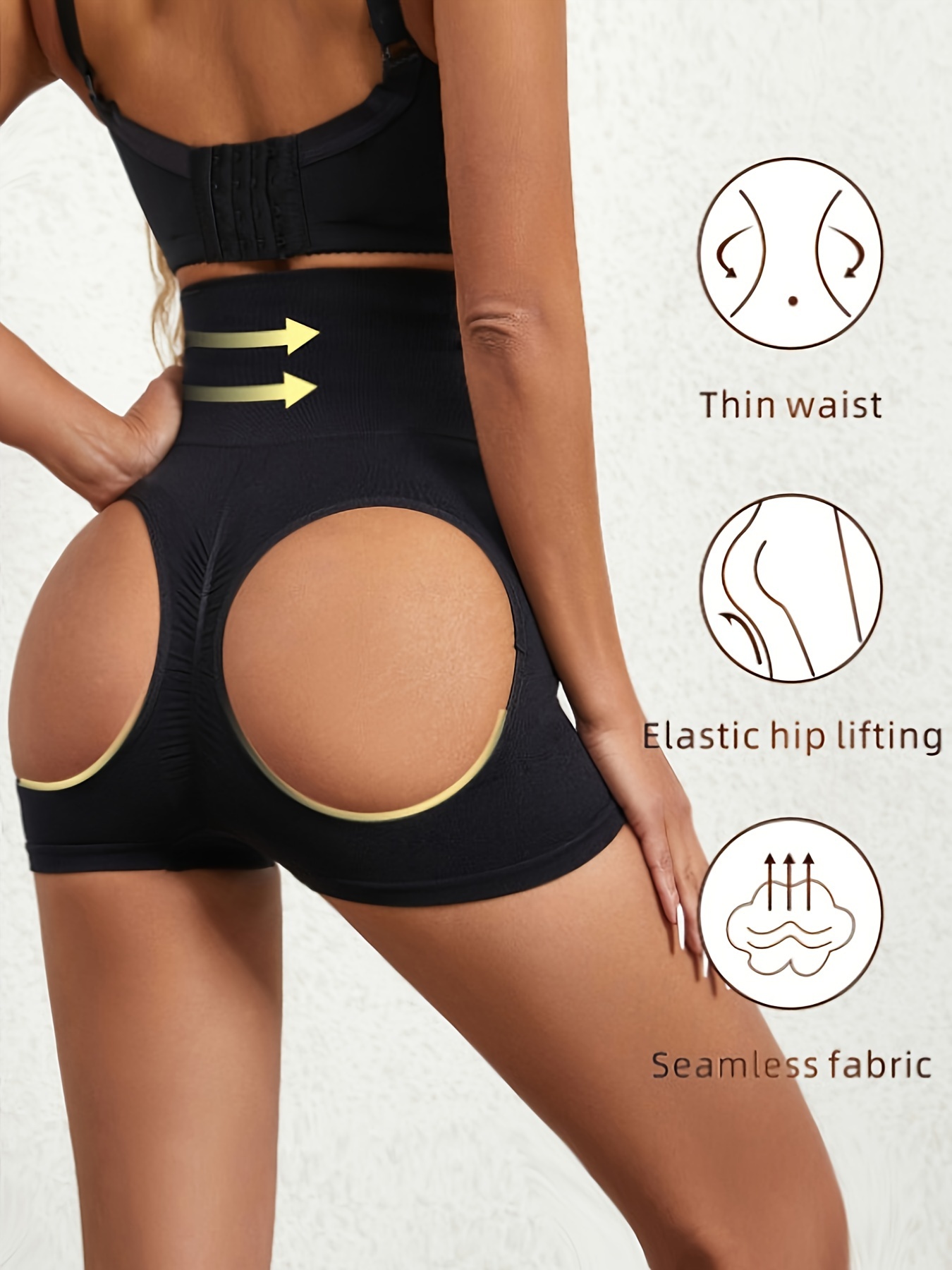 ALING Women Shapewear Butt lifter Enhancer Panties Firm Control Tummy  Slimming Body Shaper Seamless Body Shaper Shorts Hip Enhancer Panties