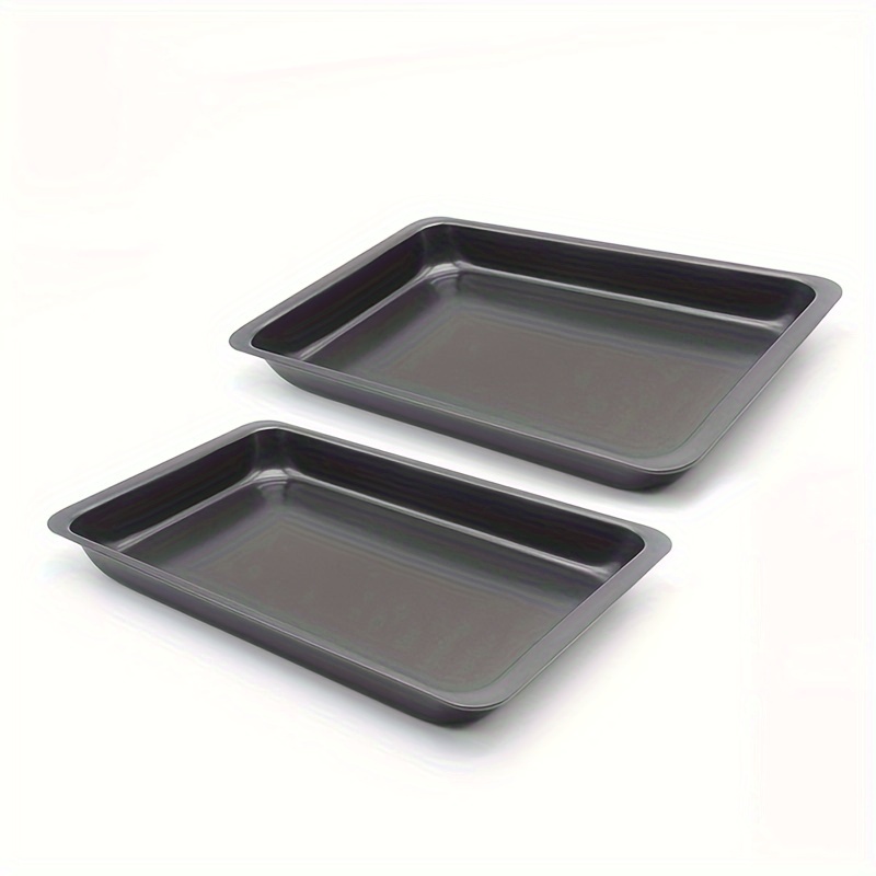 2Pcs Rectangular Non-Stick Bread Cake Baking Tray Baking Tray Oven