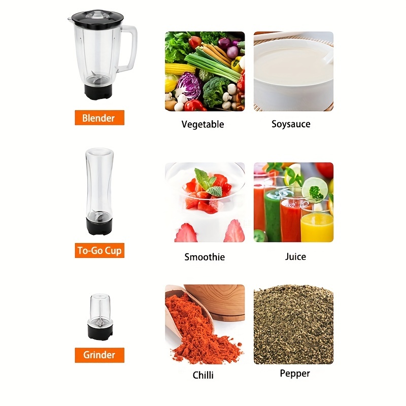 3-in-1 Blender And Food Processor Combo For Shakes And Smoothies