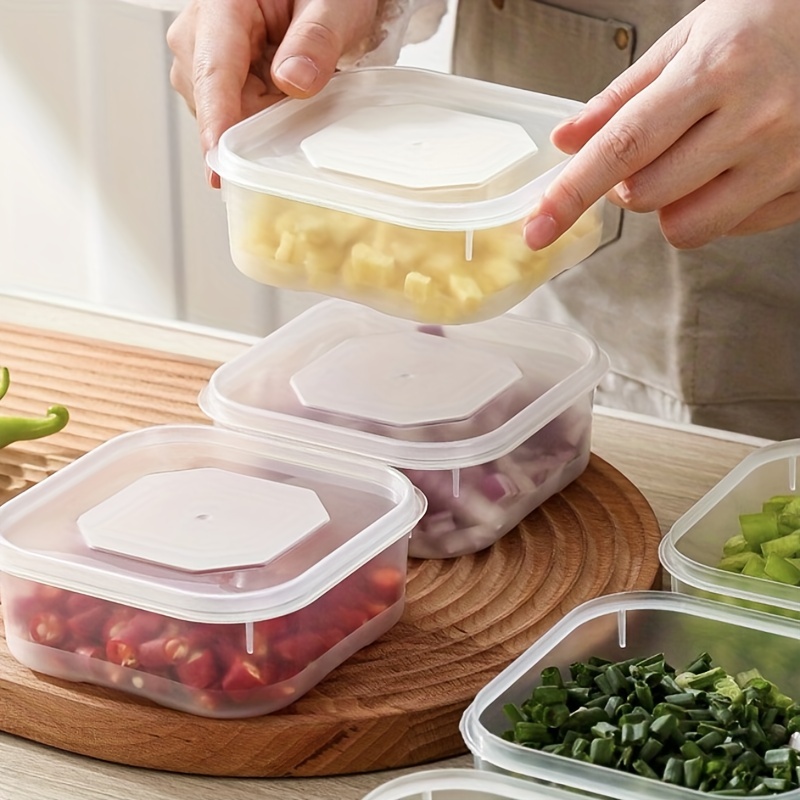 PBENO Food Storage Container Household Fresh-keeping Box With Lid  Japanese-style Frozen Meat Storage Box Can Be Refrigerated And Sealed  Storage Box