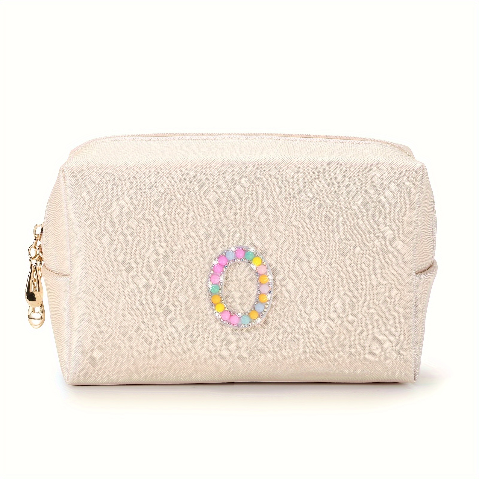 White - Nylon Makeup Bag