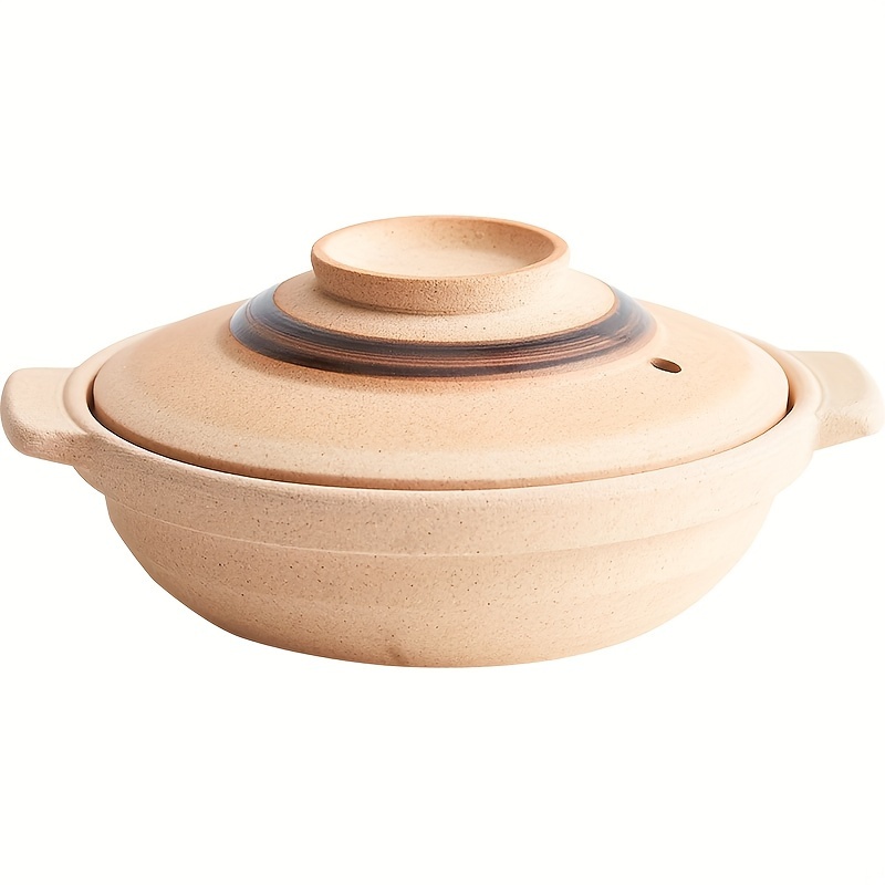 Caly Pot With Lid Casserole Cooking Pot Ceramic Casserole - Temu