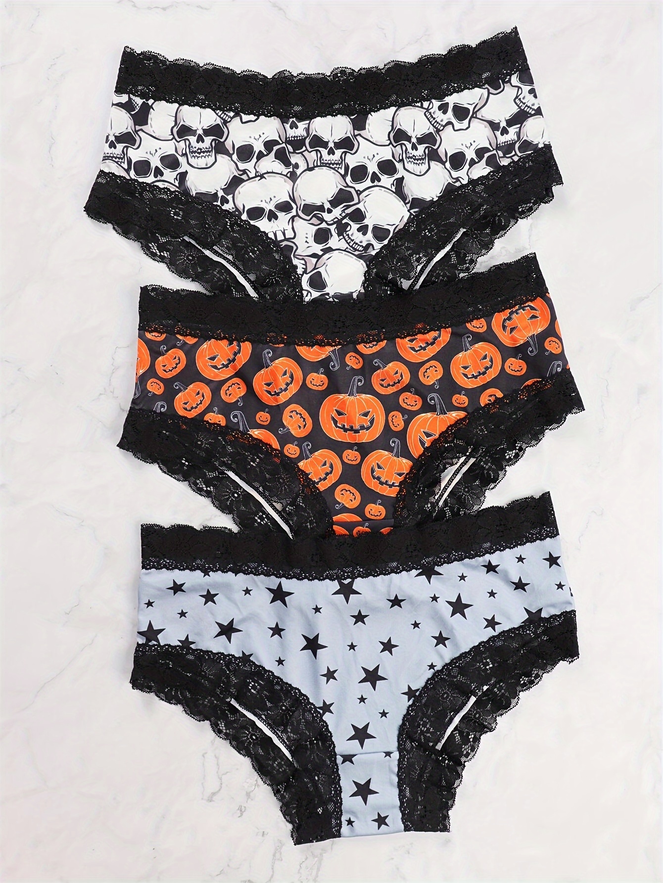 Sexy Skull Print Printed Panty DeanFire 92% Polyester & 8% Spandex Plus  Size Halloween Underwear From Xmlongbida, $5.61