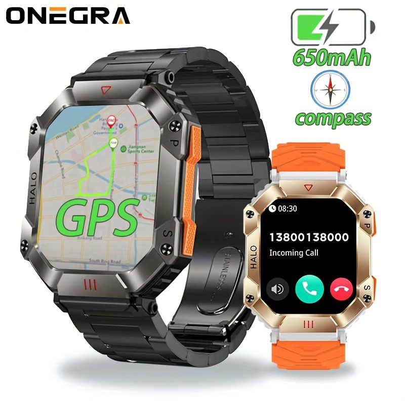 ONEGRA GPS Trayectoria Reloj inteligente de azúcar en sangre