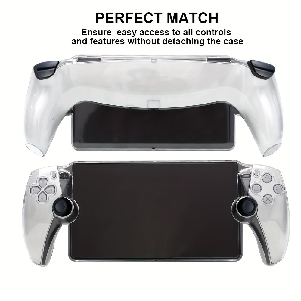  Funda protectora para Playstation Portal Remote Playstation,  cubierta protectora de silicona suave con tapas de joystick de pulgar, kit  de accesorios de juego para PS5 Portal 2023 : Videojuegos