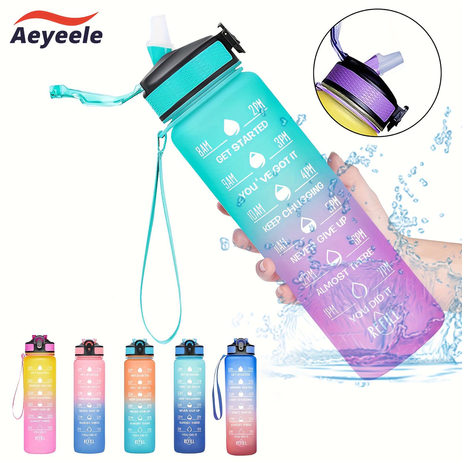1pc Watersy Insulated Water Bottle -17oz/500ml, Stainless Steel, Sports  Flask Keep Liquid Cold For 24 Hour Or Hot For 12 Hours, Ideal For School Or  Christmas Present