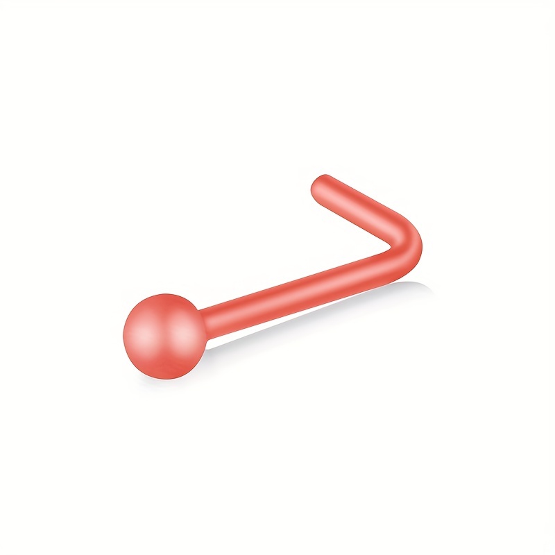 12pcs Candy Nose Ring Screws, Body Piercing