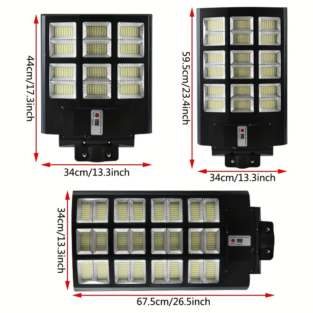 1600W Luz LED Solar Para Exterior Con Sensor De Movimiento Jardin Patio  Lampara 