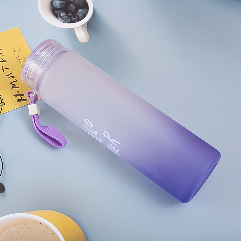 Plastic Frosted Water Bottle Portable Simple Water Cup With - Temu