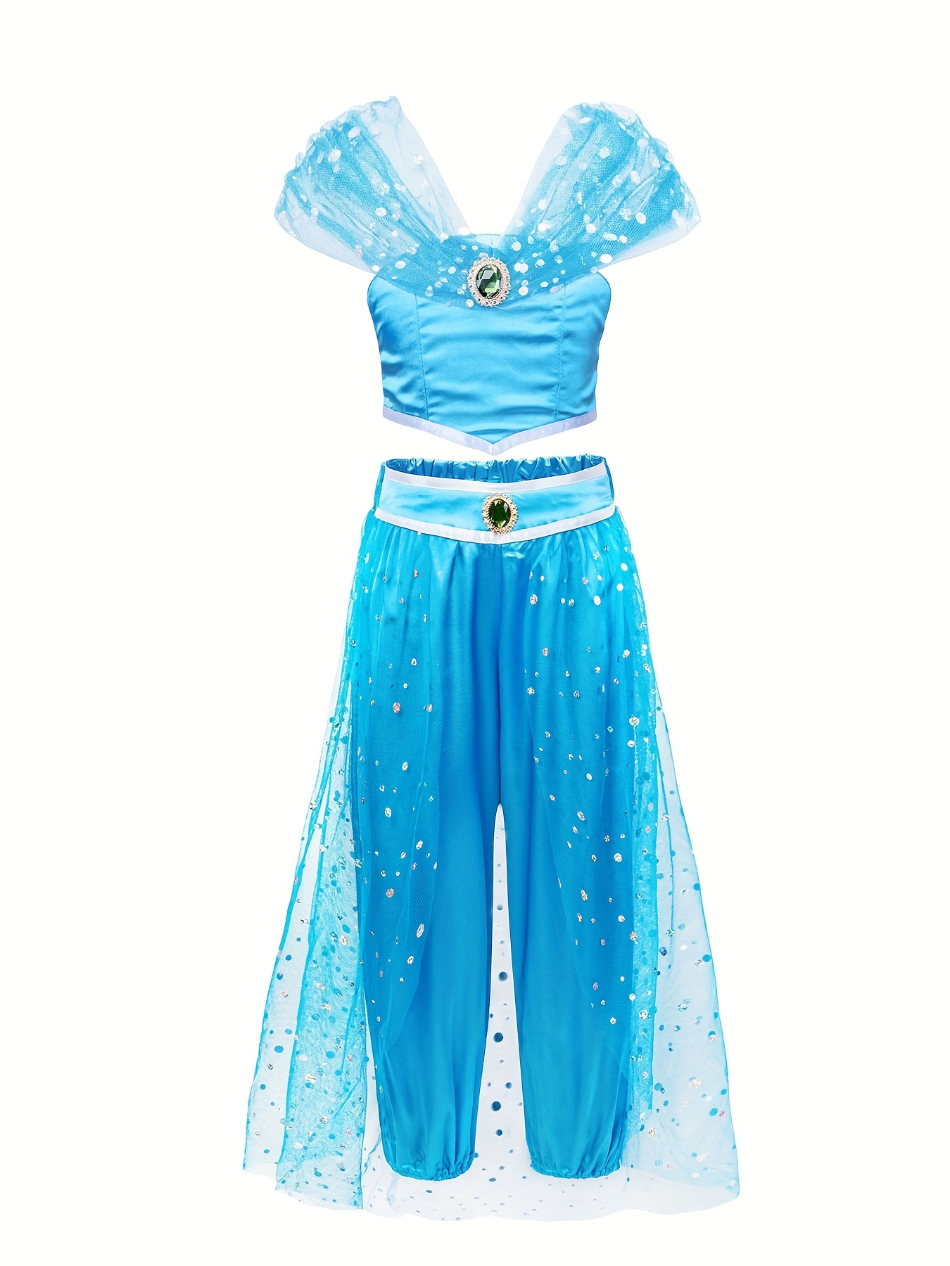 Jasmine Aladdin Adult Carnival Costume Women Dress Blue Princess Blue