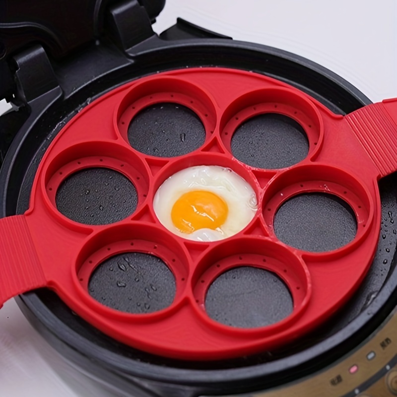 Silicone Round Egg Ring Omelette Fry Egg Mold Pancake Ring Nonstick Kitchen  Tool