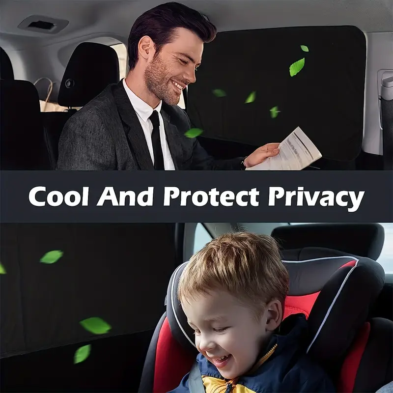 1 Stück/2 Stück Auto-Sonnenschutz, Auto-Heckscheiben-Visier, Sichtschutz  Für Kleinkinder, Kleinkinder, Erwachsene, Magnetisches Design