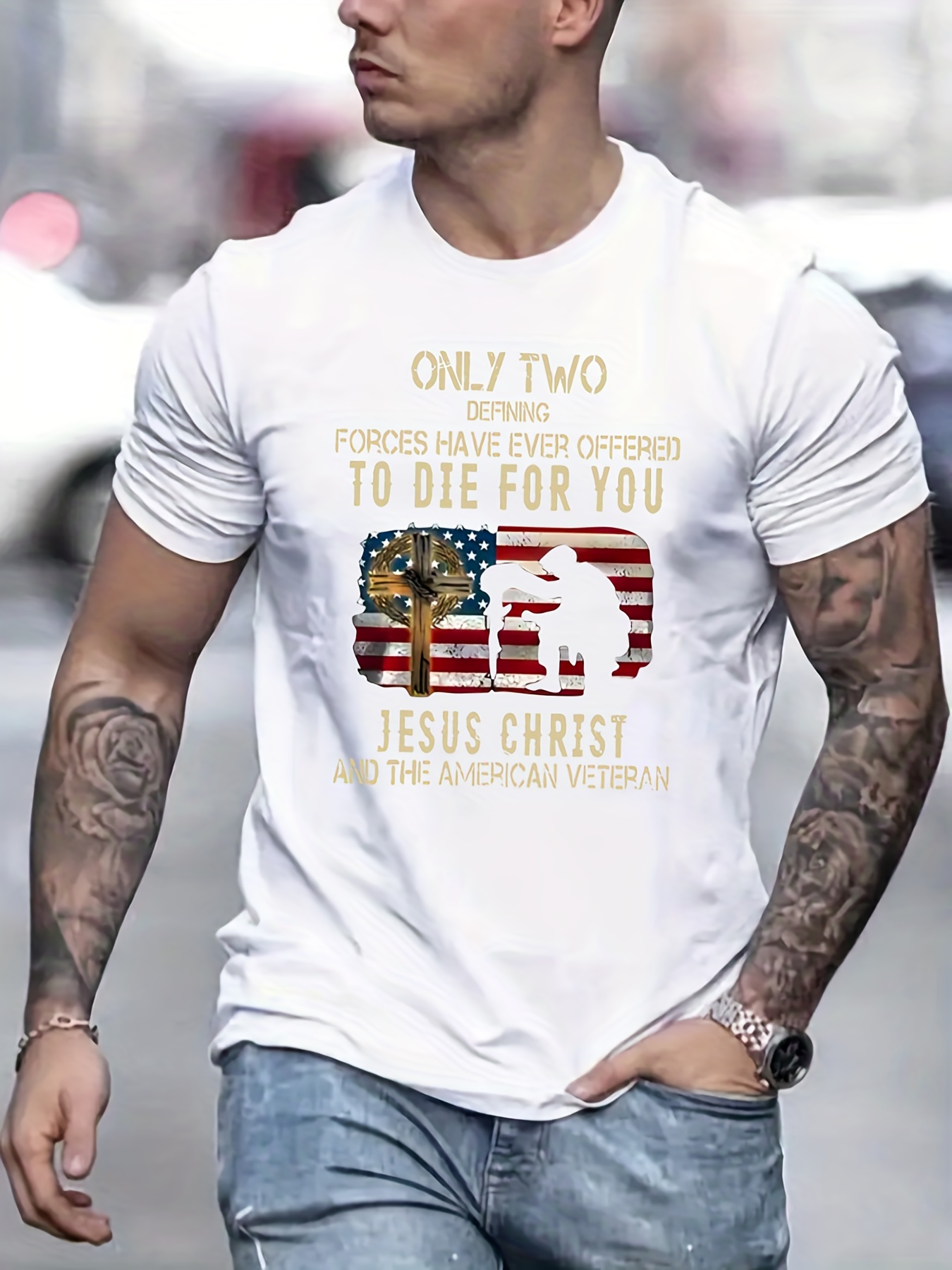 Camiseta Cristiana Estampado jesús Playera Informal Cuello - Temu