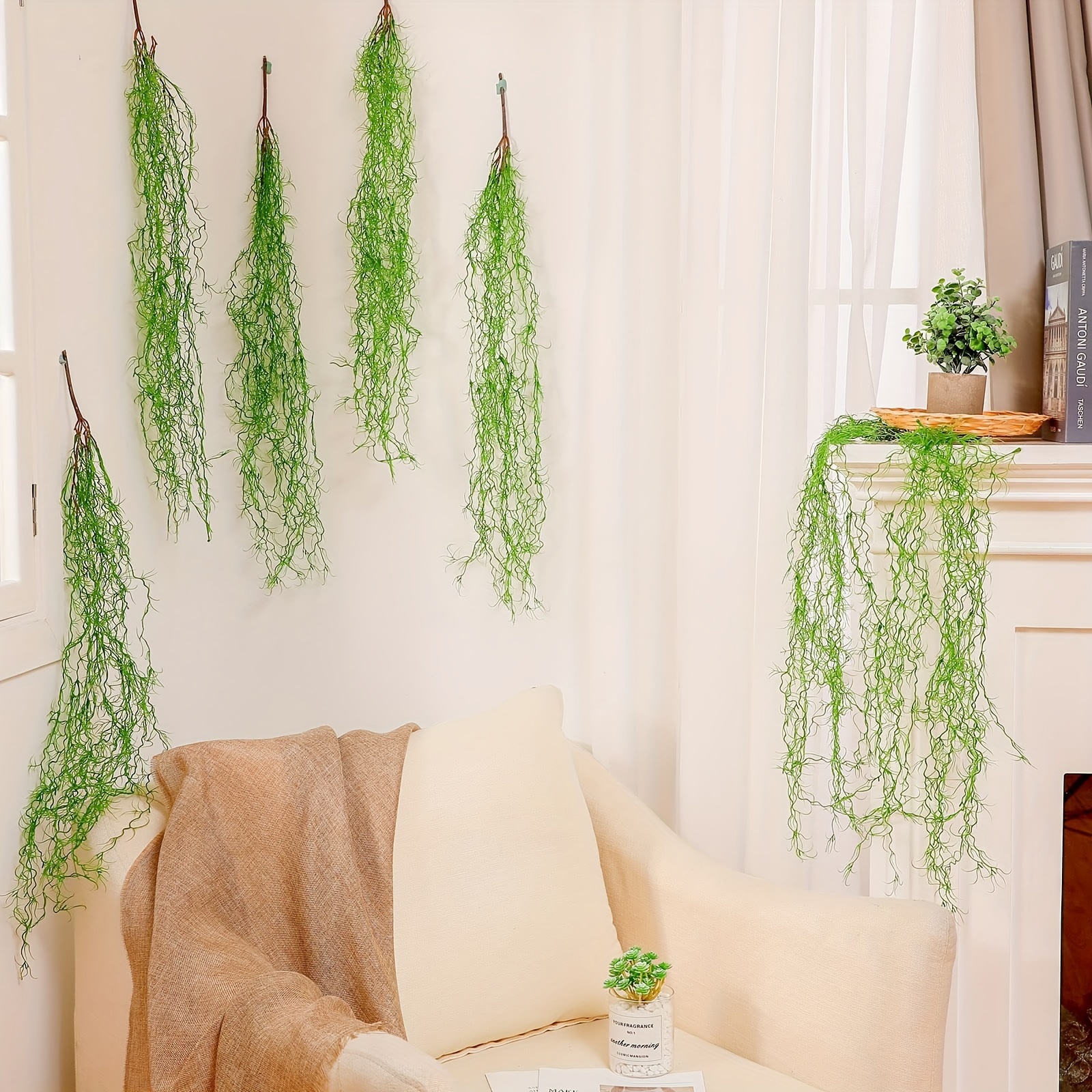Artificial Hanging Plants Artificial Spanish Moss For Potted - Temu