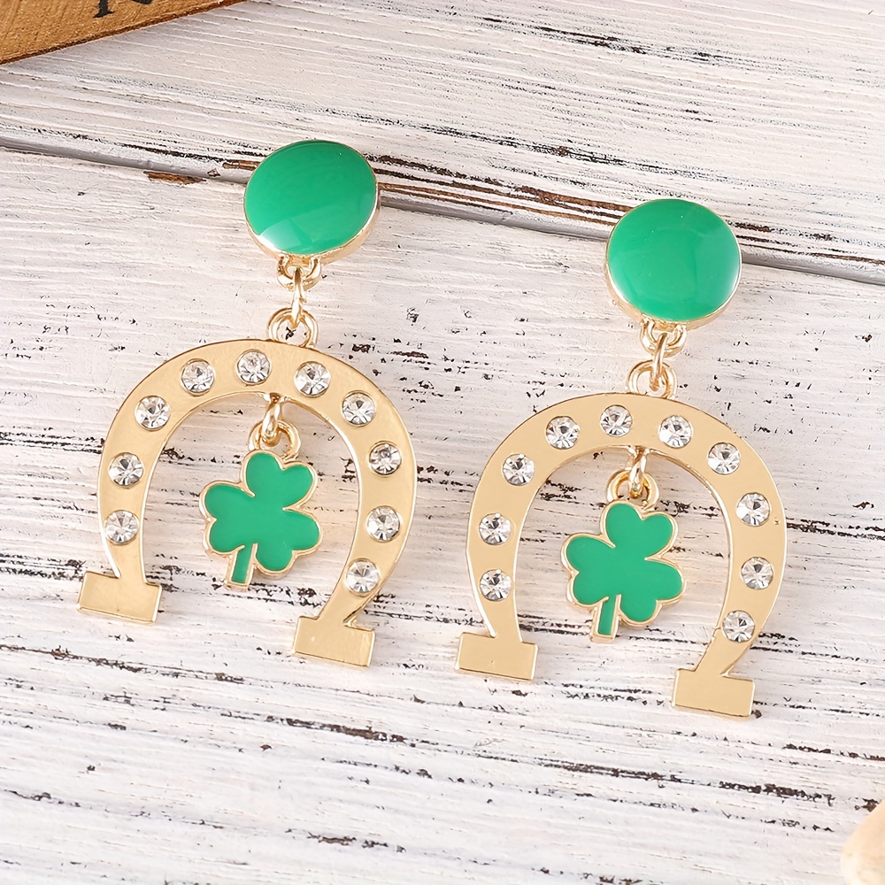 St. Patrick's Day Earrings - Lucky Dangle Earrings