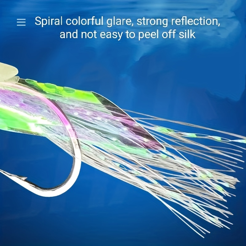 Luminous Squid Bait String Fishhook Fishing Tackle Supplies - Temu