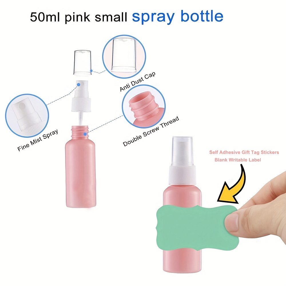 Clear Empty Mini Mister Spray Bottles Travel Bottle Set Spray