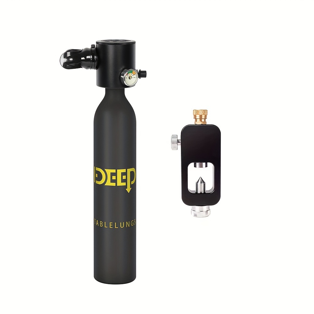 * 0.5L/16.91oz Mini * Diving Lung Tank With Manual Pump, Portable Diving  Equipment Support 5-10Mins Underwater Breathing