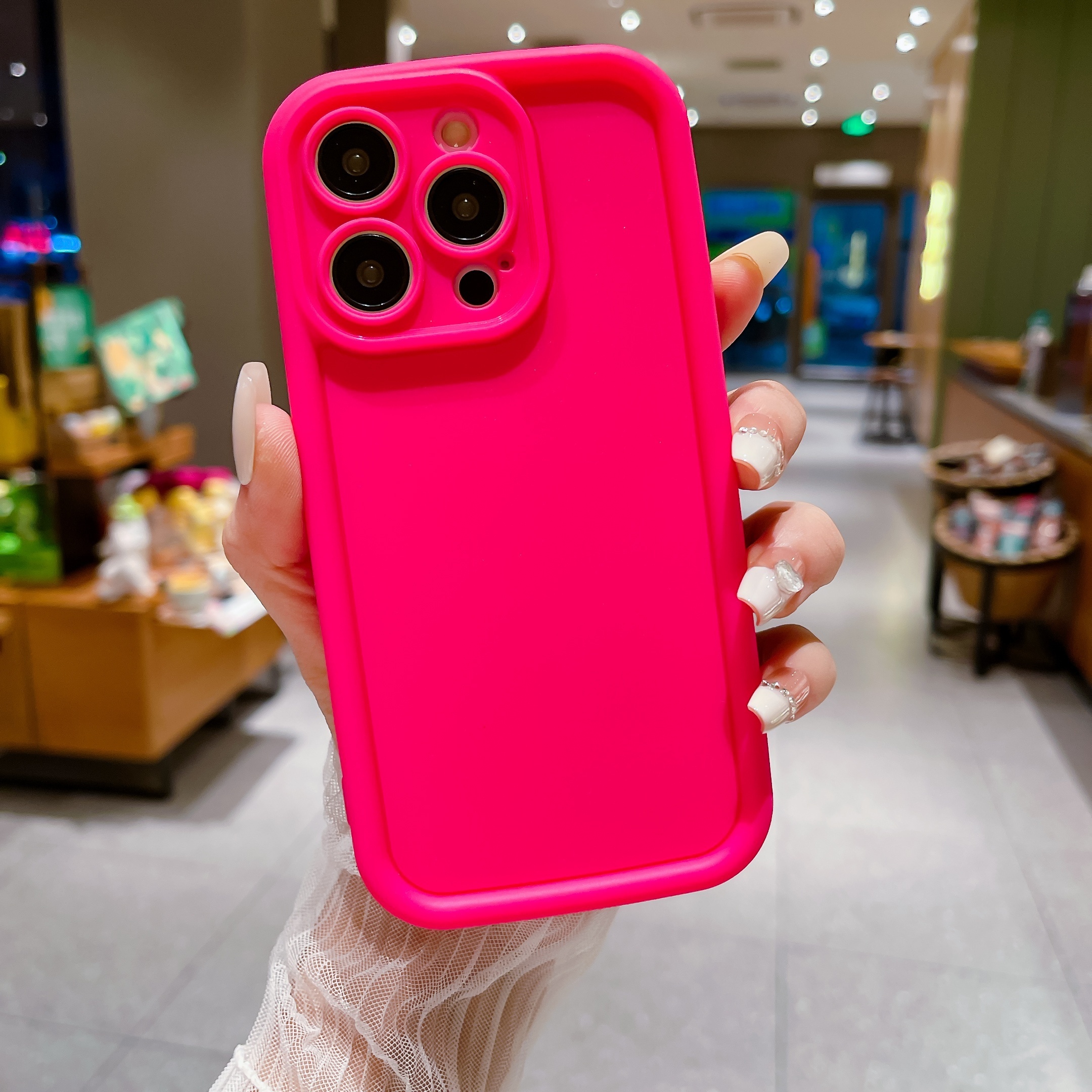 STUNNING Neon Pink Silicone iPhone Case iPhone 15 Case iPhone 13 Case  iPhone 14 iPhone 13 Pro Case iPhone 12 Pro Max Case Neon Pink Case 