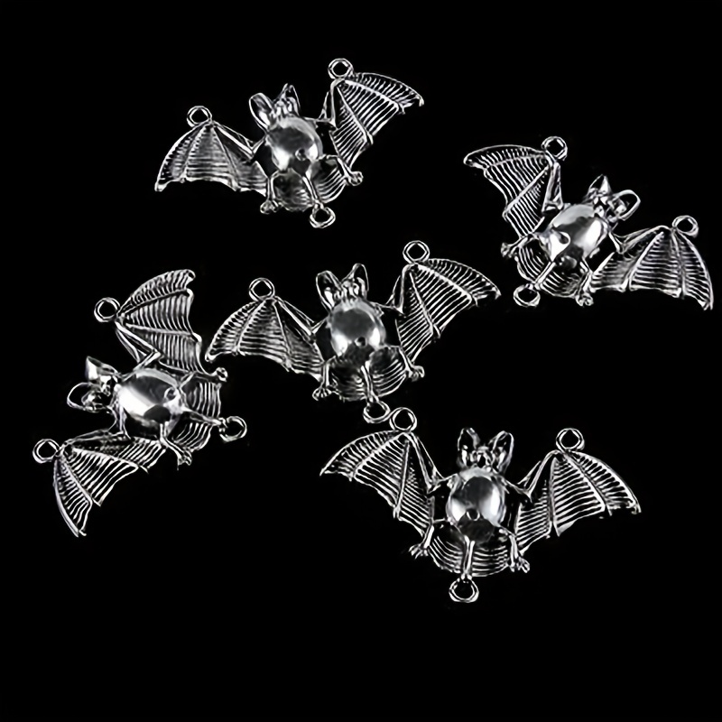 5 Bat Connector Charms, Bat Connector, Bat Charm, Gothic Bat Jewelry,  Connector Charms, Charm Connector, Vampire Charm, Gothic Charms, Bat 