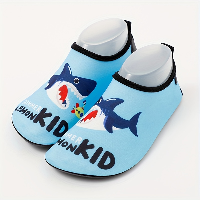 Aqua Kiks Boys' Sharks Water Shoes - blue, 8 toddler