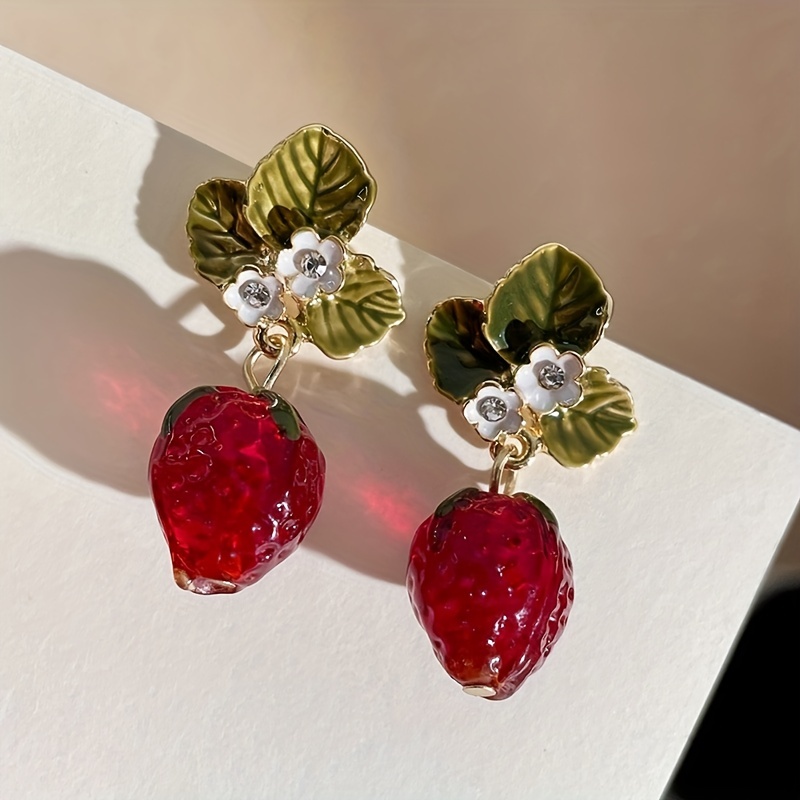 Dolce gabbana strawberry on sale earrings