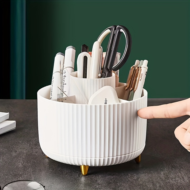 360 Rotating Makeup Brush Holder Organizer