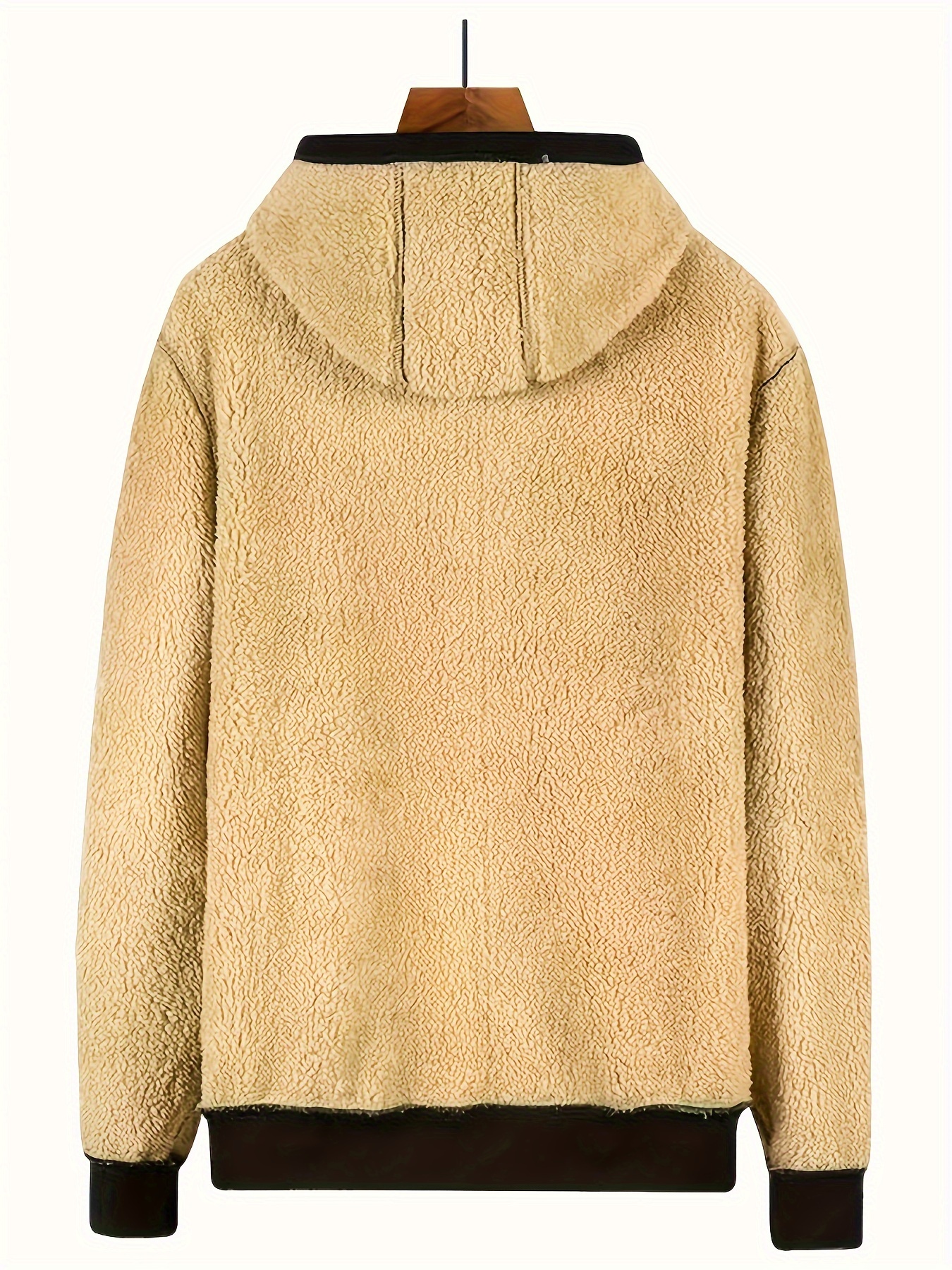 Lamb Velvet Autumn Winter Sweater Men's Hooded 2023 New - Temu