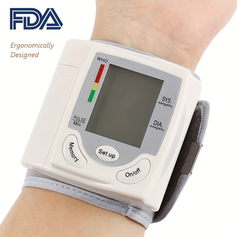 Wrist Cuff Blood Pressure Monitor Electronic Sphygmomanometer