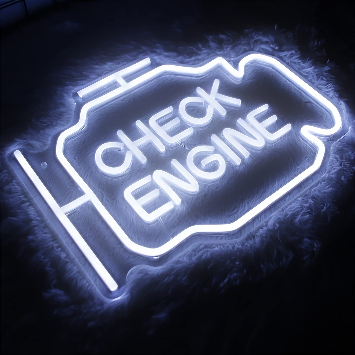Check Engine Neon Signs Für Wanddekoration Led Garage Neon - Temu