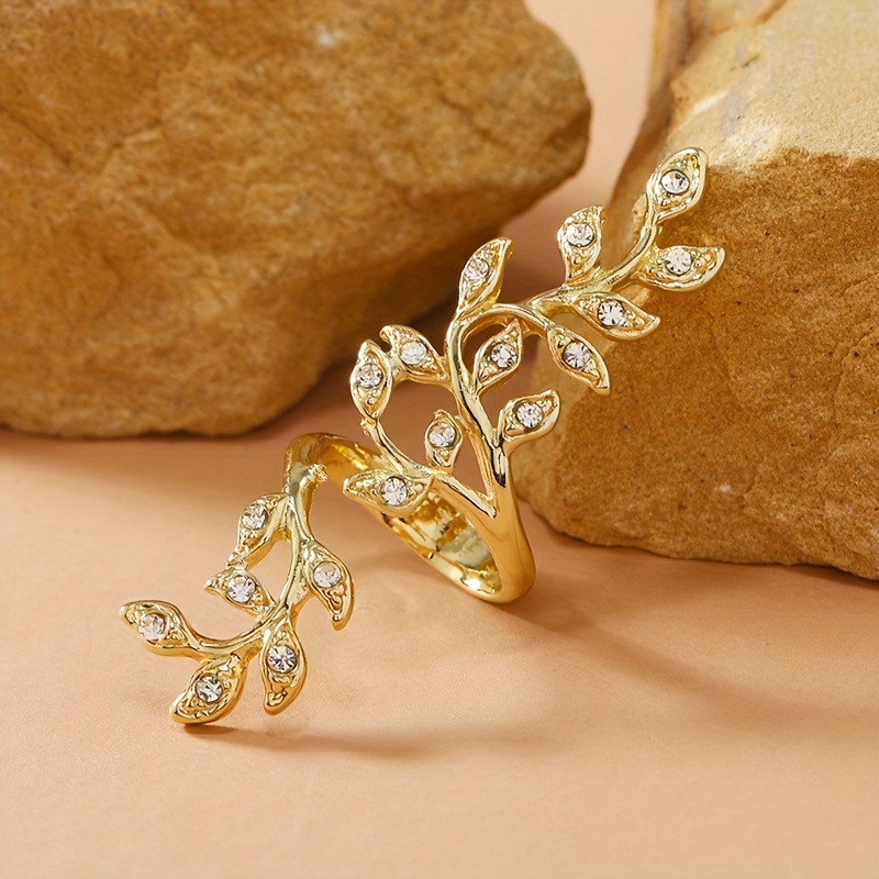 Creative Alloy Branch Finger Ring, Retro Style