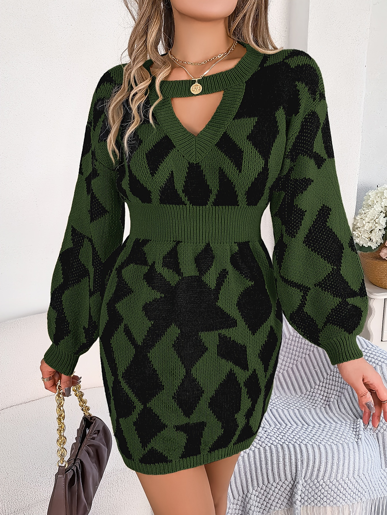 Keyhole hotsell sweater dress