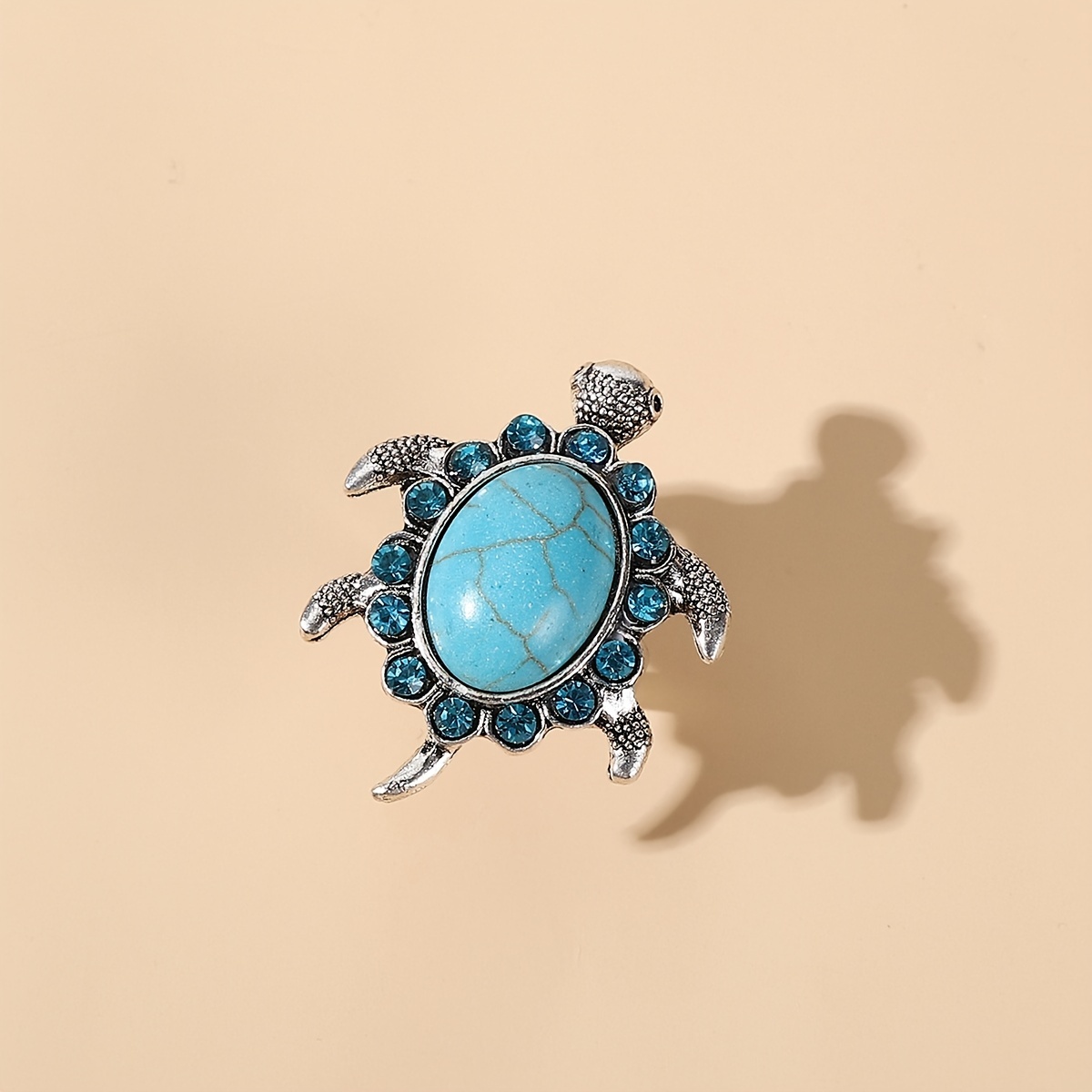 Turquoise hot sale turtle ring