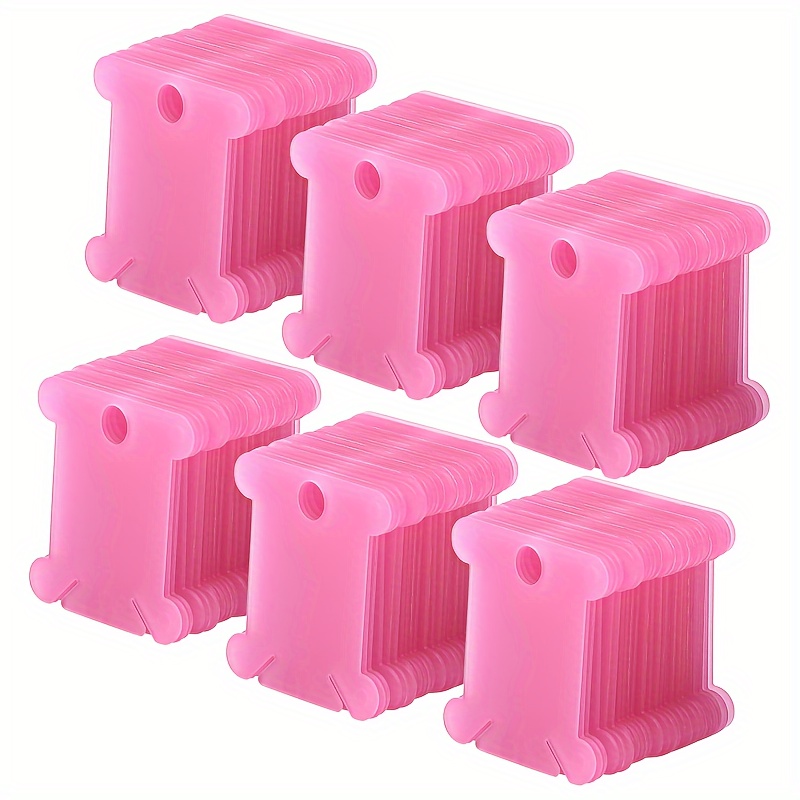 100 piece plastic floss bobbins with