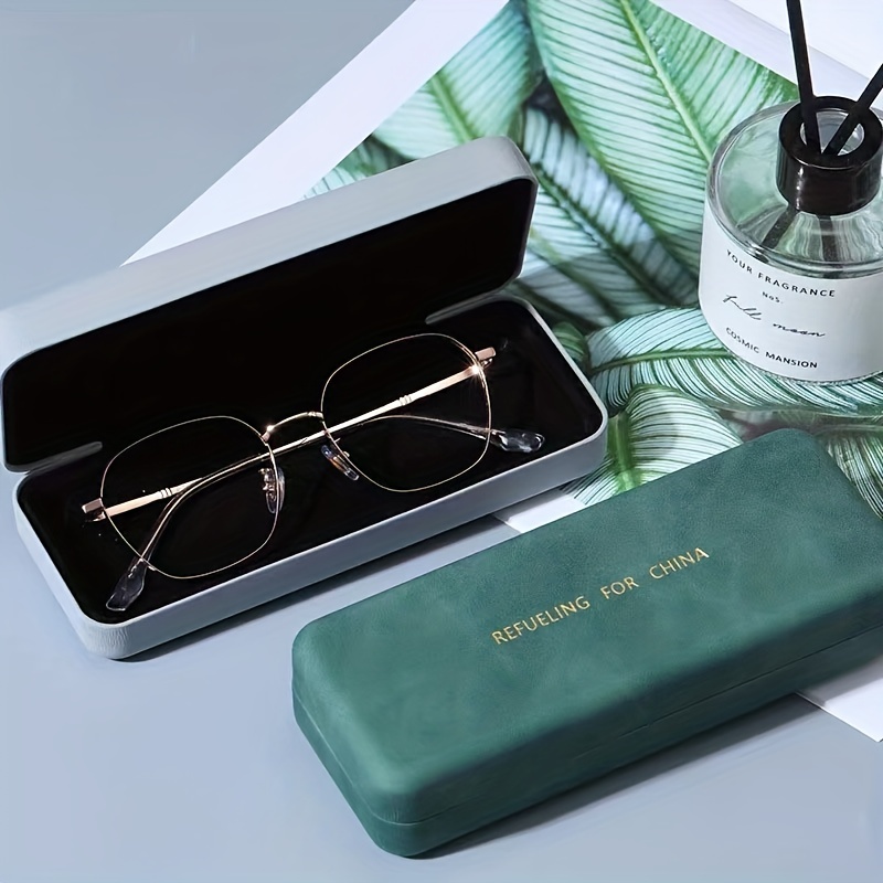 Magnetische Brillenetui Solide Mode PU Leder Sonnenbrillen - Temu